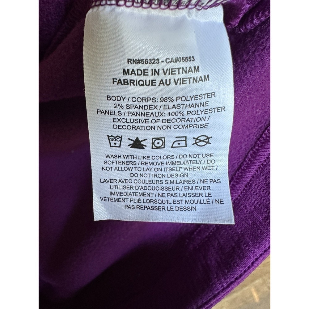 Nike Dri-Fit Women's Purple Quarter Zip Pullover Long Sleeve Top Size S - Picture 4 of 7